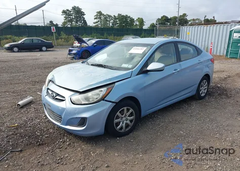2012 Hyundai Accent Gls/Gs z USA, uszkodzony, nr VIN KMHCT4AE0CU158224
